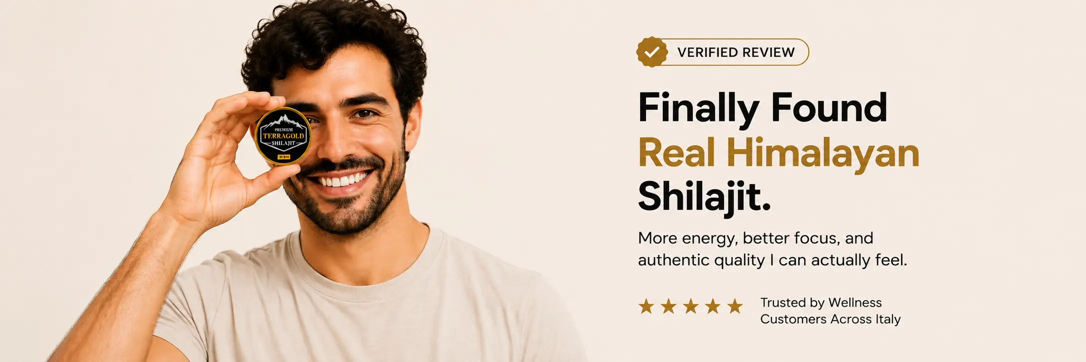TerraGold Shilajit verified customer reviews from Italy and Europe